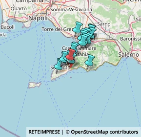 Mappa Via San Pietro, 80063 Piano di Sorrento NA, Italia (9.3235)