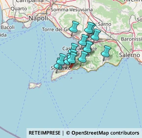 Mappa Via San Pietro, 80063 Piano di Sorrento NA, Italia (9.00933)