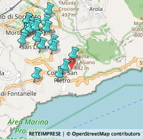 Mappa Via San Pietro, 80063 Piano di Sorrento NA, Italia (1.269)
