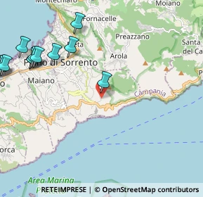 Mappa Via San Pietro, 80063 Piano di Sorrento NA, Italia (3.0775)