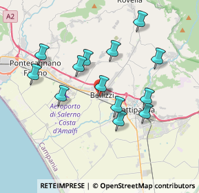 Mappa Via Giuseppe Garibaldi, 84092 Bellizzi SA, Italia (3.73077)