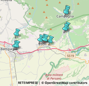 Mappa Via Spirito Santo, 84025 Eboli SA, Italia (3.74364)