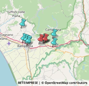 Mappa Via Rosario MACCHIAROLI, 84025 Eboli SA, Italia (4.50273)