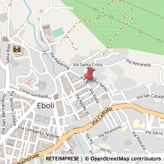 Mappa Via Italia, 14, 84025 Eboli SA, Italia, 84025 Eboli, Salerno (Campania)