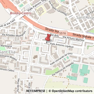 Mappa Via Antonio Ligabue, 12, 72100 Brindisi, Brindisi (Puglia)