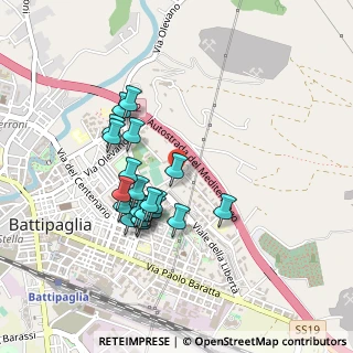 Mappa Via A. de Regio, 84091 Battipaglia SA, Italia (0.419)