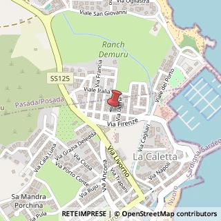 Mappa Piazza Italia, 08029 Siniscola, Nuoro (Sardegna)