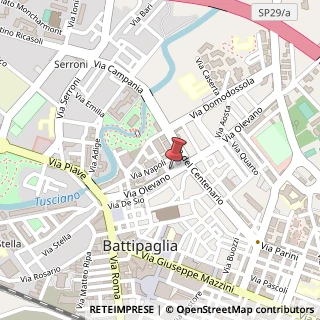 Mappa Via Olevano, 133, 84091 Battipaglia, Salerno (Campania)
