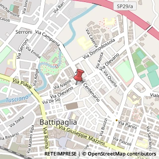 Mappa Via Olevano, 60, 84091 Battipaglia, Salerno (Campania)