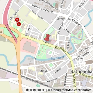 Mappa Via Belvedere, 10, 84091 Battipaglia, Salerno (Campania)