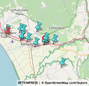 Mappa Via Vittorio Emanuele Orlando, 84025 Eboli SA, Italia (7.09571)