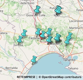 Mappa Via Cristoforo Colombo, 74018 Palagianello TA, Italia (15.251)