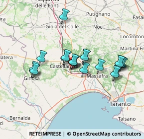 Mappa Via Cristoforo Colombo, 74018 Palagianello TA, Italia (12.966)
