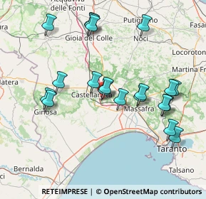 Mappa Via Cristoforo Colombo, 74018 Palagianello TA, Italia (16.9645)