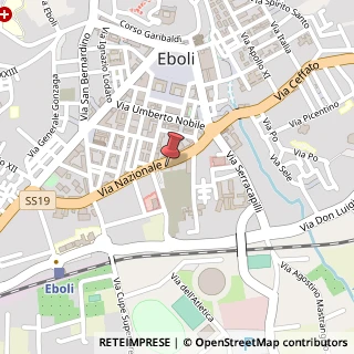 Mappa Via Nazionale, 90, 84025 Eboli, Salerno (Campania)