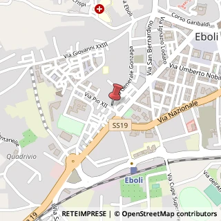 Mappa Via Generale Ferrante Gonzaga, n 9, 84025 Eboli, Salerno (Campania)