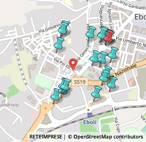 Mappa Piazza Carlo Mustacchio, 84025 Eboli SA, Italia (0.243)