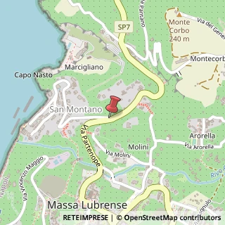 Mappa Via Partenope, 19, 80061 Massa Lubrense NA, Italia, 80061 Massa Lubrense, Napoli (Campania)