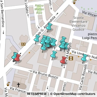 Mappa Via Mario GARUGLIERI, 84025 Eboli SA, Italia (0.02917)
