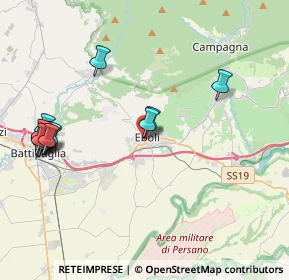Mappa Via Mario GARUGLIERI, 84025 Eboli SA, Italia (5.21875)