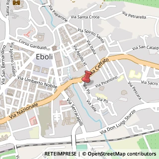 Mappa Via Po, 16, 84025 Eboli, Salerno (Campania)