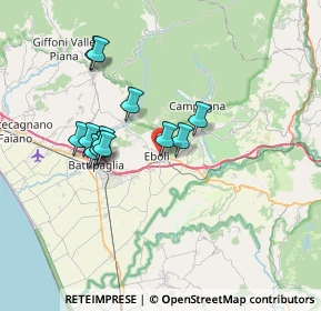 Mappa Via Mario Pagano, 84025 Eboli SA, Italia (6.52417)