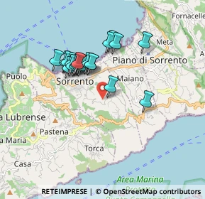 Mappa Via Casarlano, 80067 Sorrento NA, Italia (1.603)