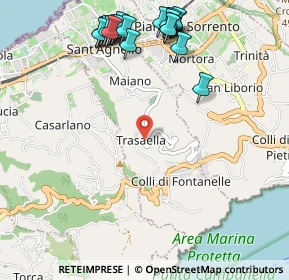 Mappa Via Nastro D'Argento, 80065 Sant'Agnello NA, Italia (1.41)