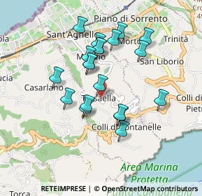 Mappa Via Nastro D'Argento, 80065 Sant'Agnello NA, Italia (0.8375)