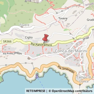 Mappa Via Panoramica, 50, 84010 Conca dei Marini, Salerno (Campania)