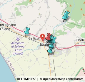 Mappa Via Compagnoni, 84091 Battipaglia SA, Italia (2.75091)