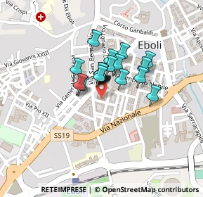 Mappa Via Francesco Romano, 84025 Eboli SA, Italia (0.136)