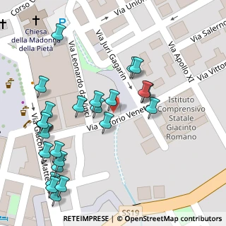 Mappa Via Juri Gagarin, 84025 Eboli SA, Italia (0.06154)