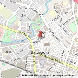 Mappa Via Olevano, 51, 84091 Battipaglia, Salerno (Campania)