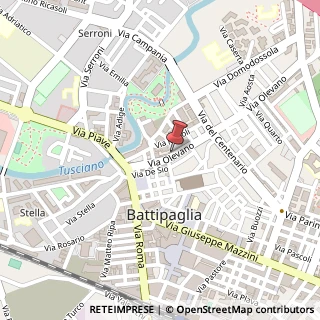 Mappa Via Olevano, 83, 84091 Battipaglia, Salerno (Campania)
