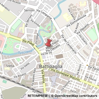 Mappa Via Olevano, 23, 84091 Battipaglia, Salerno (Campania)