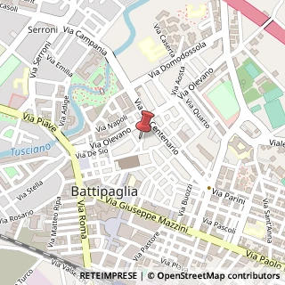 Mappa Via Guinizelli, 4, 84091 Battipaglia, Salerno (Campania)