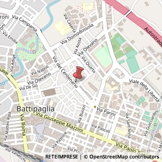 Mappa Via del Centenario, 10, 84091 Battipaglia, Salerno (Campania)