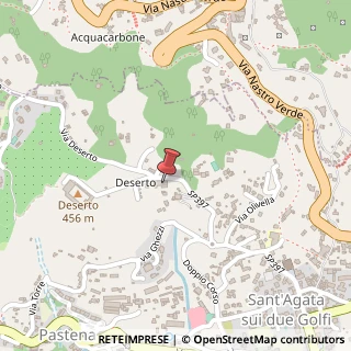 Mappa Via Deserto, 13, 80061 Massa Lubrense, Napoli (Campania)