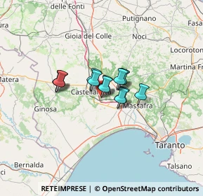 Mappa Via Giuseppe Mazzini, 74018 Palagianello TA, Italia (7.45846)