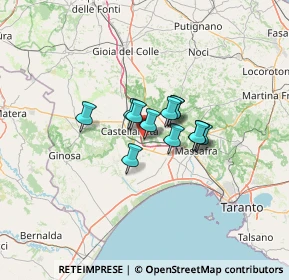 Mappa Via Giuseppe Mazzini, 74018 Palagianello TA, Italia (7.75833)