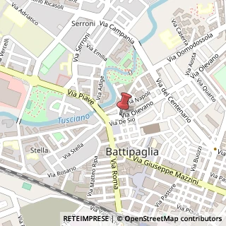 Mappa Via Olevano, 12, 84091 Battipaglia, Salerno (Campania)