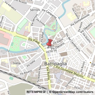 Mappa Via Olevano, 13, 84091 Battipaglia SA, Italia, 84091 Battipaglia, Salerno (Campania)