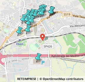 Mappa Via dell'Atletica, 84025 Eboli SA, Italia (0.6005)