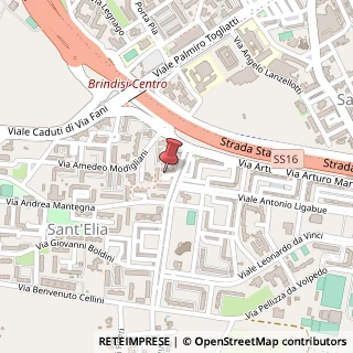 Mappa Piazza Giambattista Tiepolo, 65, 72100 Brindisi, Brindisi (Puglia)