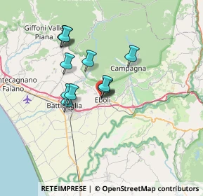 Mappa Via Sant'Angelo, 84025 Eboli SA, Italia (5.8325)