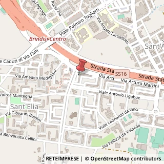 Mappa Viale Michelangelo Merisi Caravaggio, 38, 72100 Brindisi, Brindisi (Puglia)