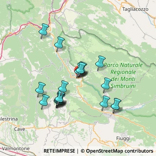Mappa Via XXSettembre, 00028 Subiaco RM, Italia (7.2225)