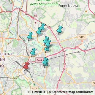 Mappa Via Rivisondoli, 00156 Roma RM, Italia (2.98182)