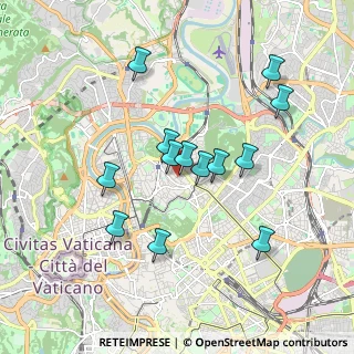 Mappa Via Atanasio Kircher, 00197 Roma RM, Italia (1.72769)